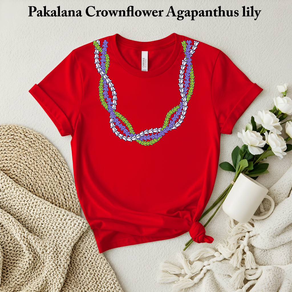 🌿 Pakalana Crownflower Agapanthus Lei T-Shirt