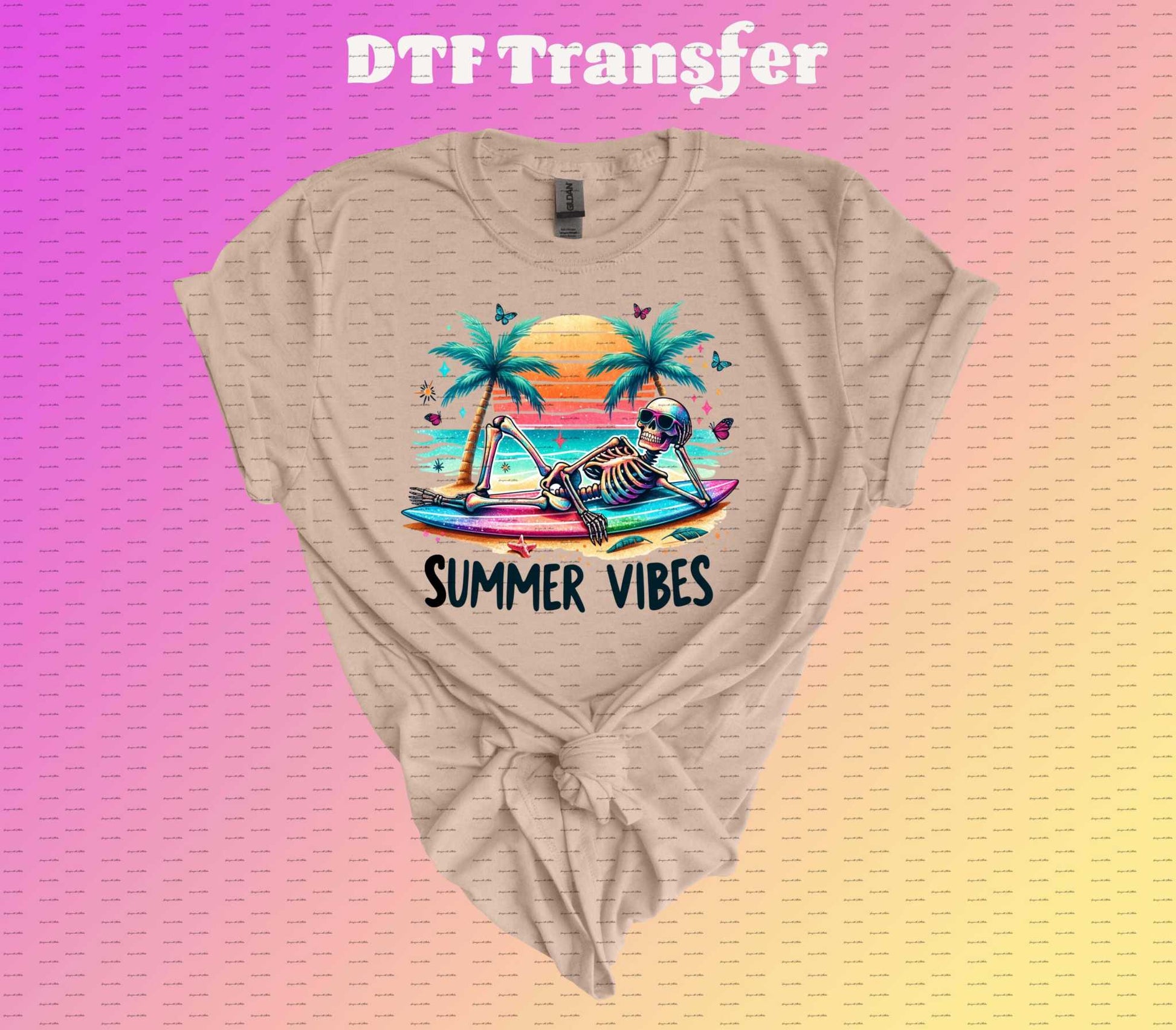 Summer Vibes | DTF Transfer | Iron on Transfer | Heat Transfer | Image Transfer - Imagine With Aloha