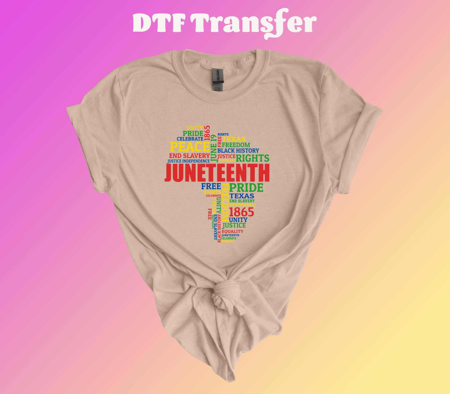 Juneteenth Texas DTF Transfer - Imagine With Aloha