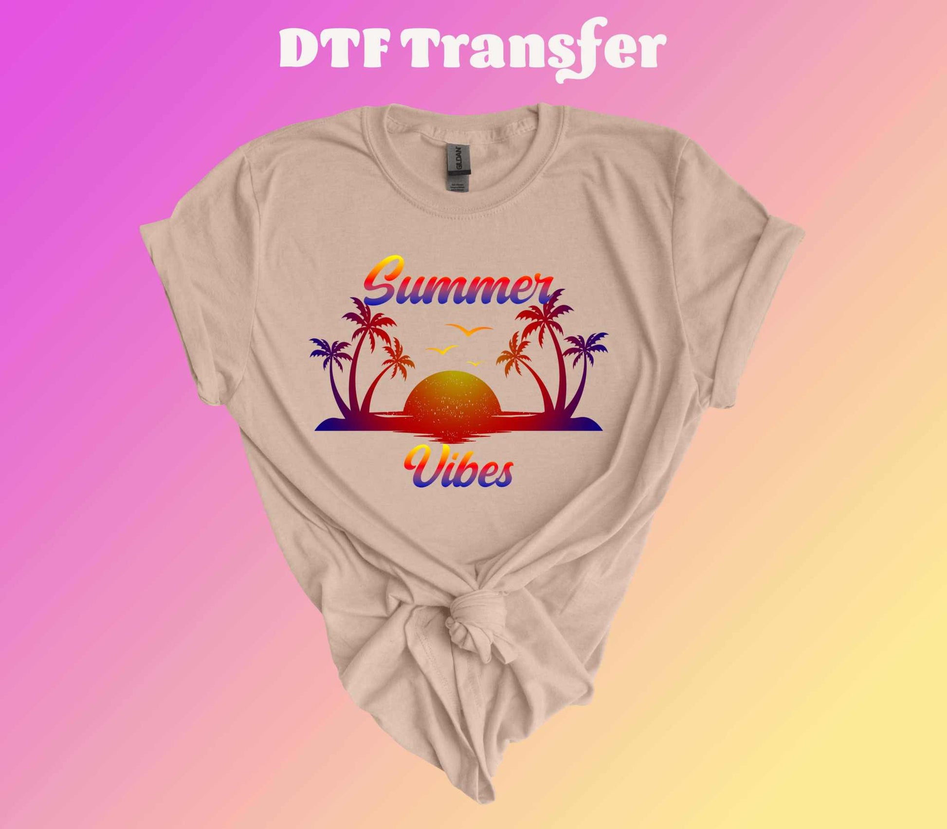 Sumer Vibes DTF Transfer | Image Transfer | Iron On Transfer | Heat Transfer (Copy) - Imagine With Aloha