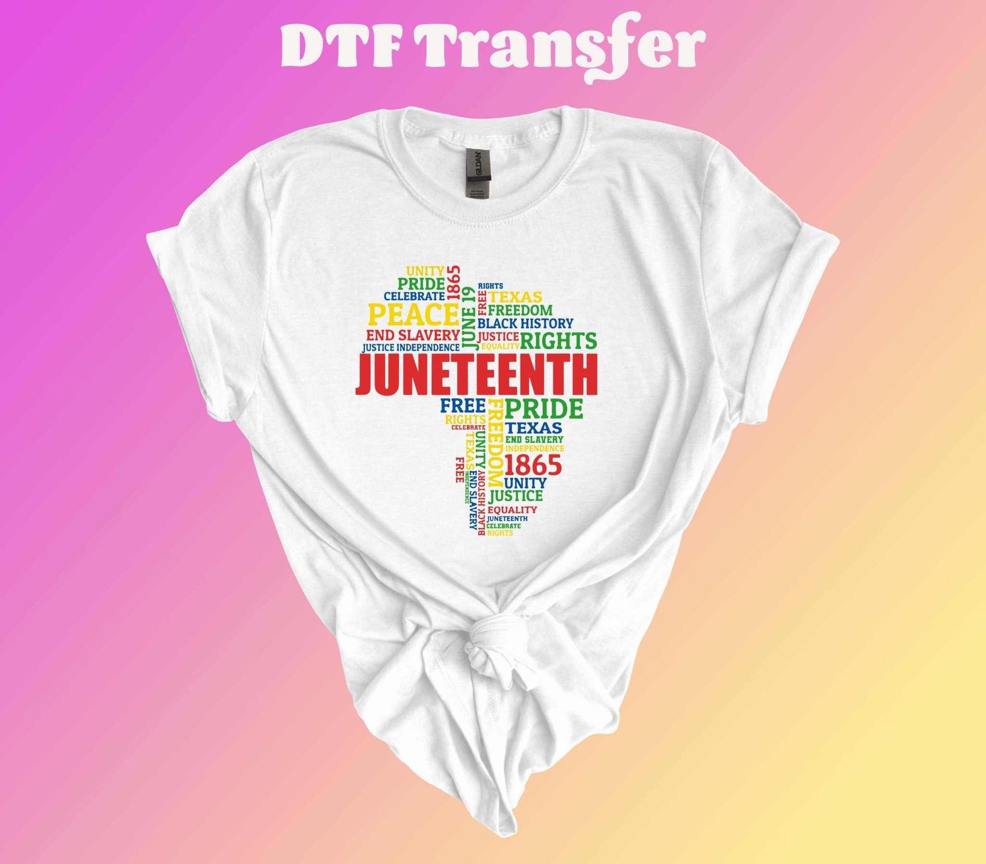 Juneteenth Texas DTF Transfer - Imagine With Aloha