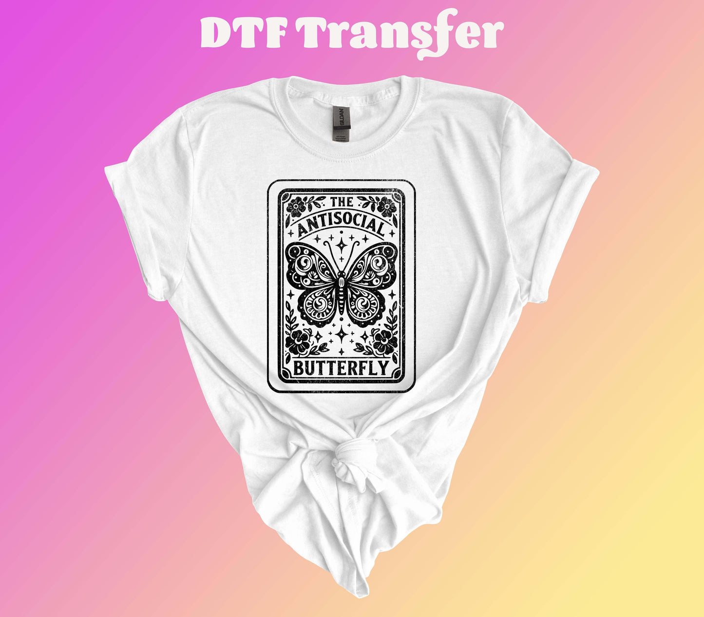 Antisocial Butterfly DTF Transfer - Imagine With Aloha