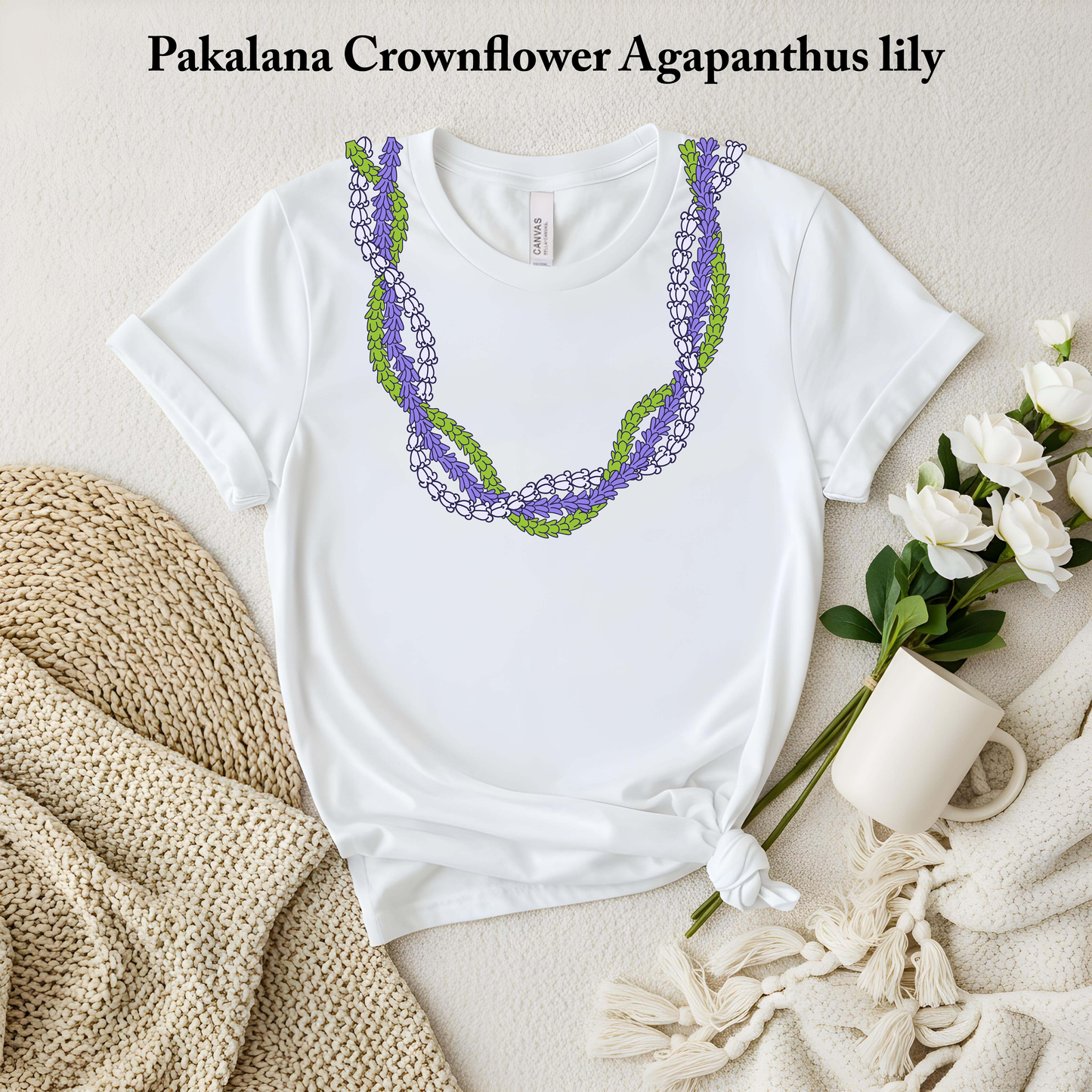 🌿 Pakalana Crownflower Agapanthus Lei T-Shirt