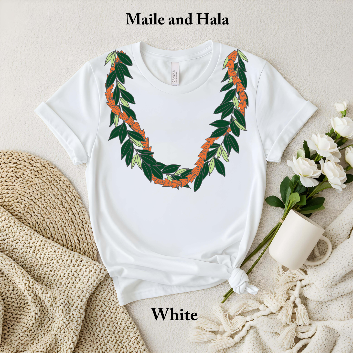 Maile and Hala Lei T-Shirt