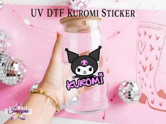 Adorable UV DTF Kuromi Sticker | Sanrio Themed Waterproof Decal - Imagine With Aloha