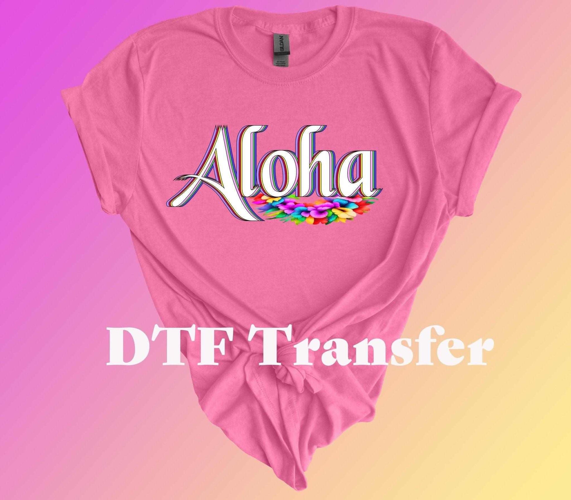Aloha Hibiscus Ready to Press Heat Transfer - Imagine With Aloha