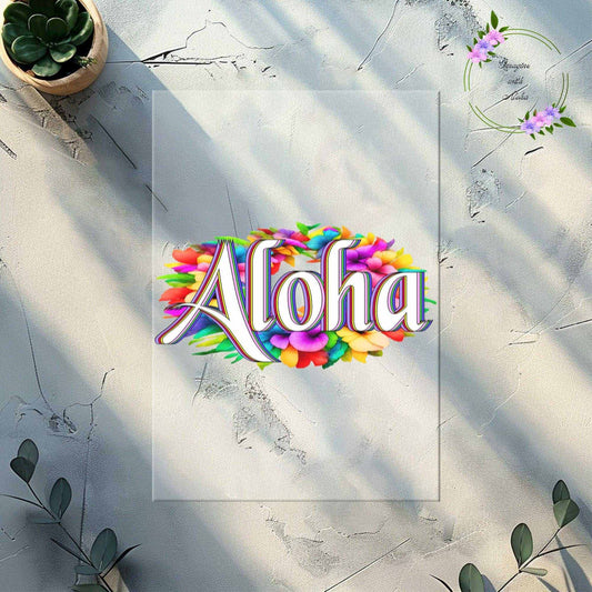 Aloha Ready to Press Heat Transfer - Imagine With Aloha