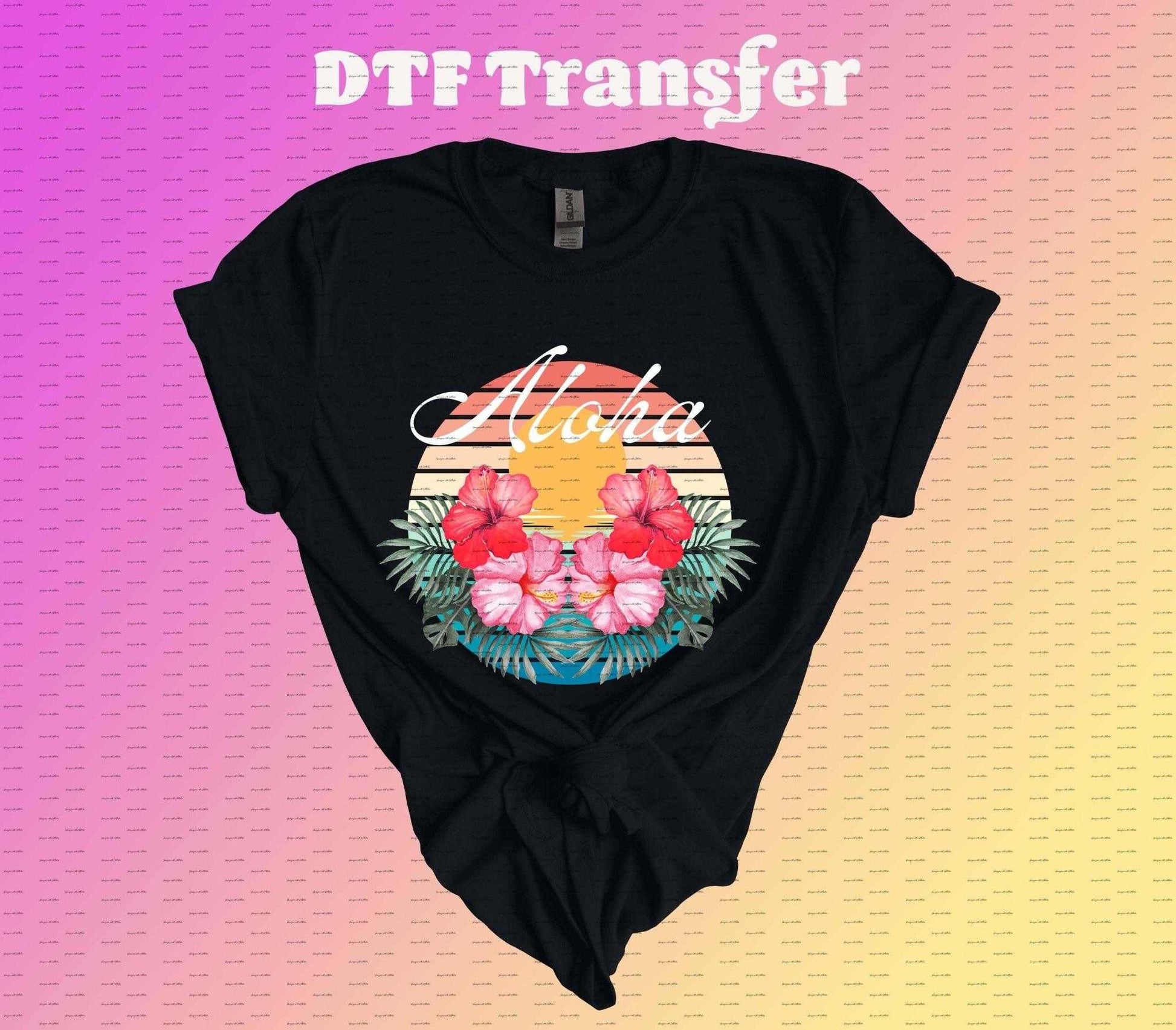 Tropical Sunset DTF Transfer