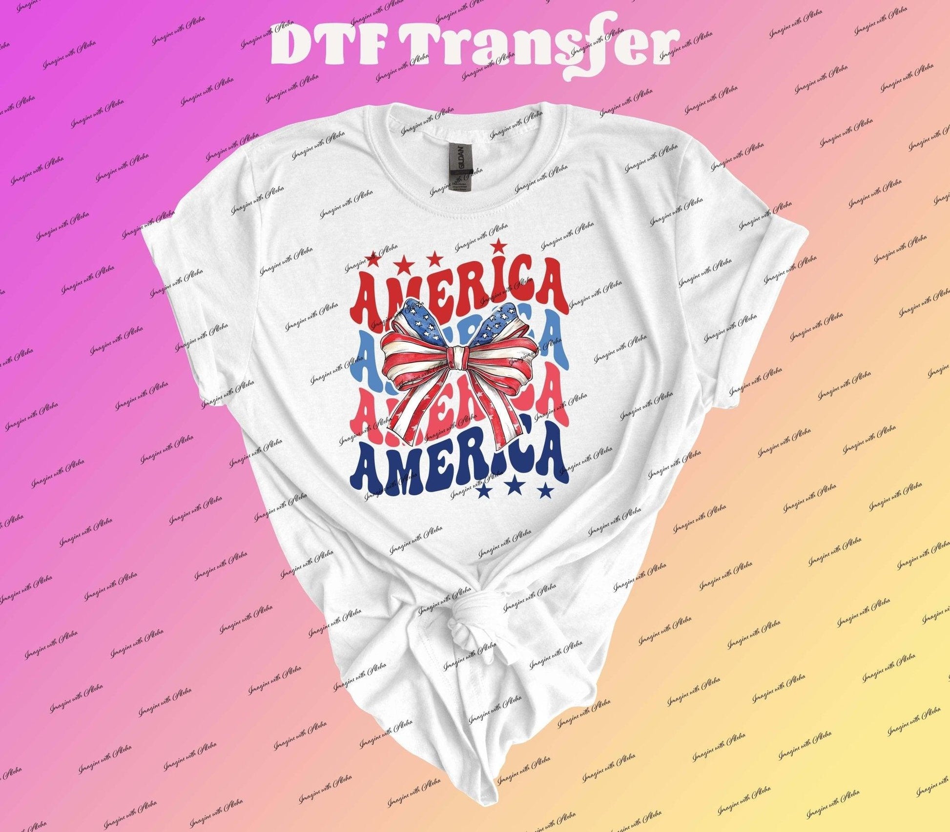 America Coquette Dtf Transfer | Iron On Transfer | Heat Transfer | Image Transfer - Imagine With Aloha