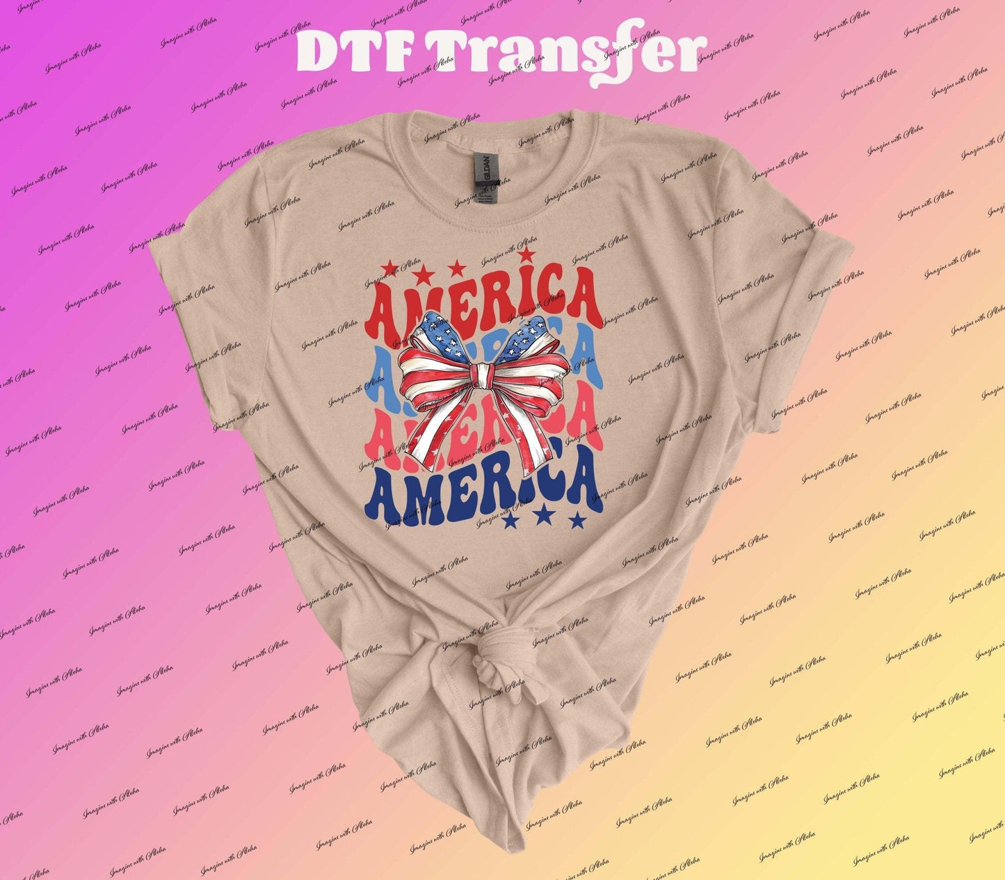 America Coquette Dtf Transfer | Iron On Transfer | Heat Transfer | Image Transfer - Imagine With Aloha