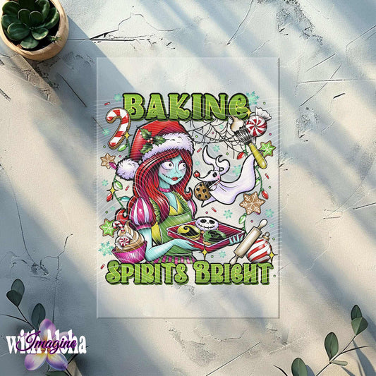 "Baking Spirits Bright Christmas DTF Transfer | Holiday Baking Design - Imagine With Aloha