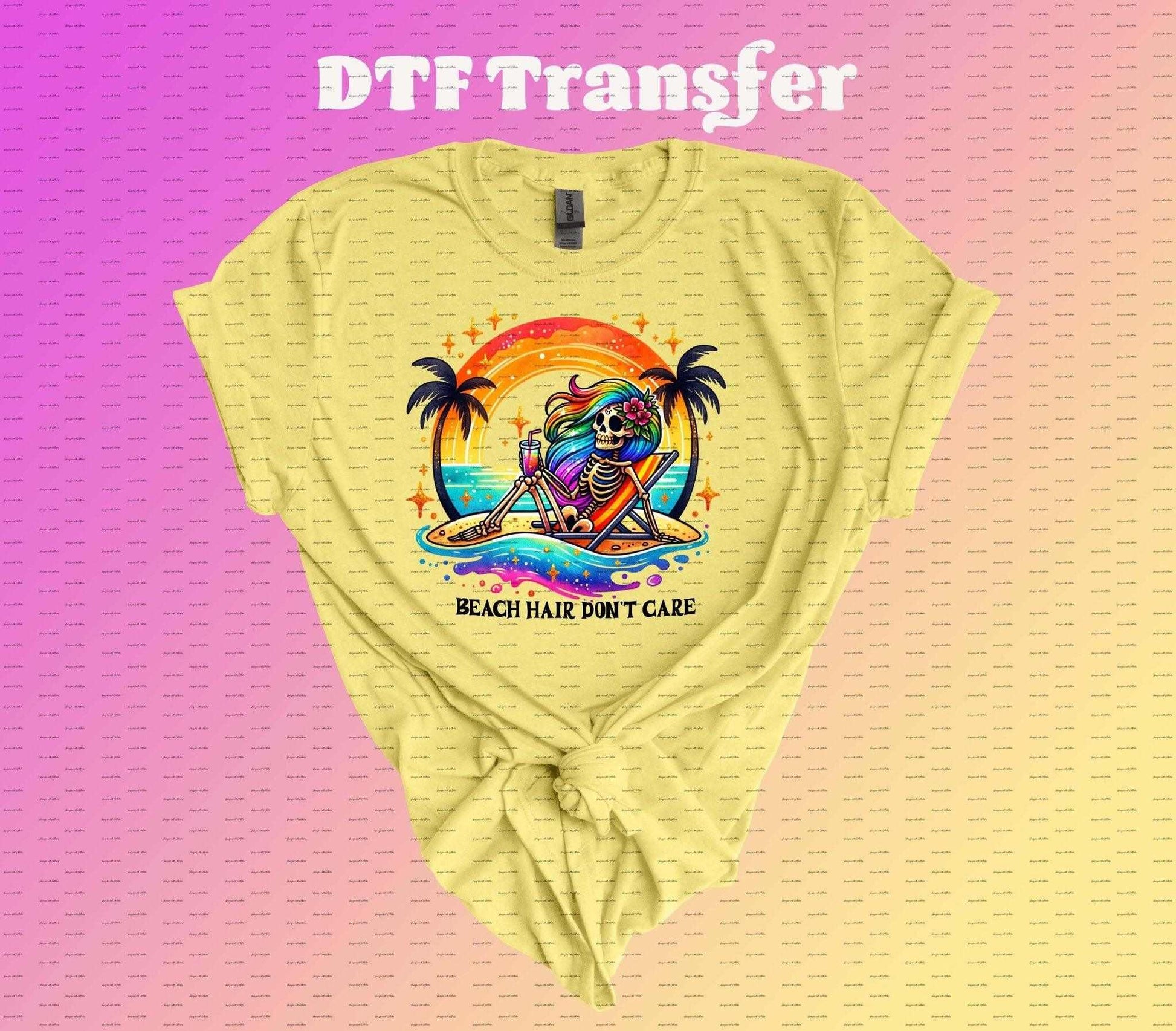 Beach Hair Don't Care DTF Transfer - Imagine With Aloha