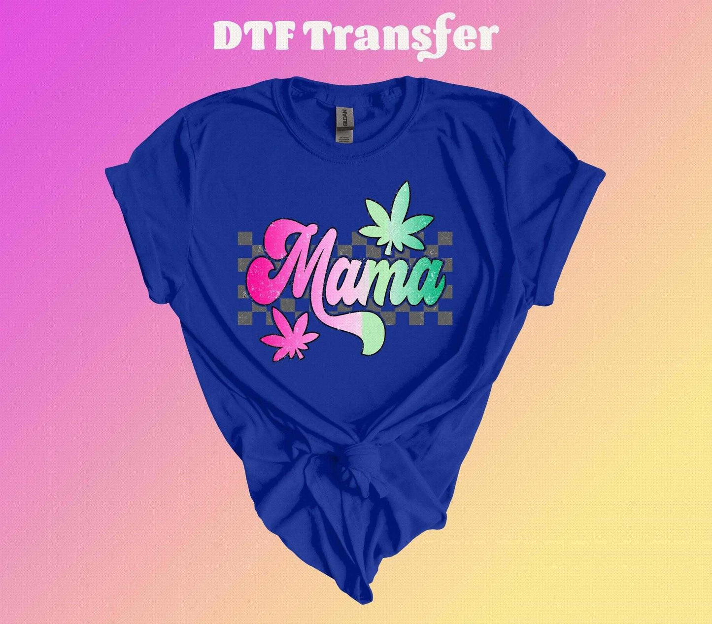 Checkered Weed Mama DTF Transfer | Iron On Transfer | Heat Transfer - Imagine With Aloha