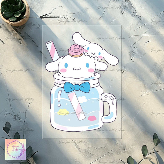 Cinnamoroll in a Mug Ready to Press DTF Transfer - Imagine With Aloha