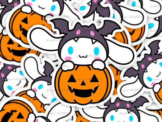 Cinnamorolli Halloween Pumpkin Sticker - Imagine With Aloha