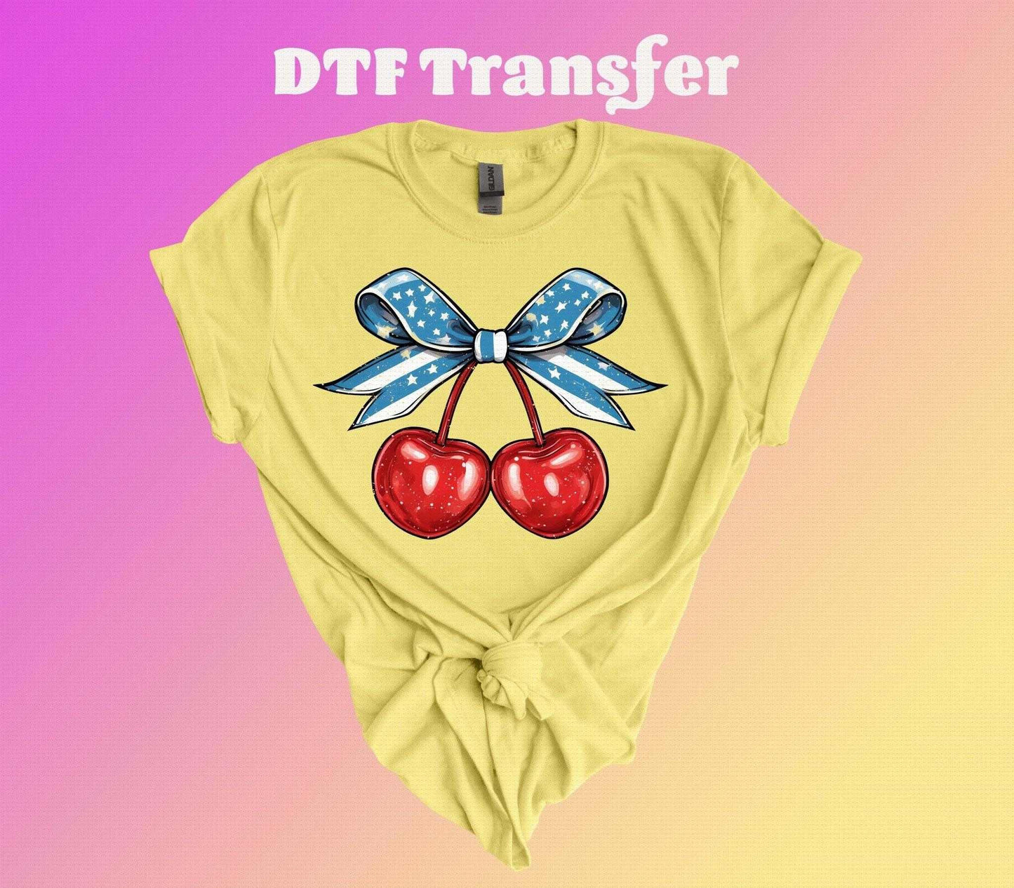 Coquette Heart Shaped Cherry DTF Transfer - Imagine With Aloha
