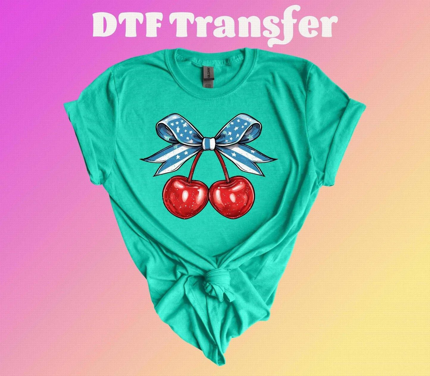 Coquette Heart Shaped Cherry DTF Transfer - Imagine With Aloha