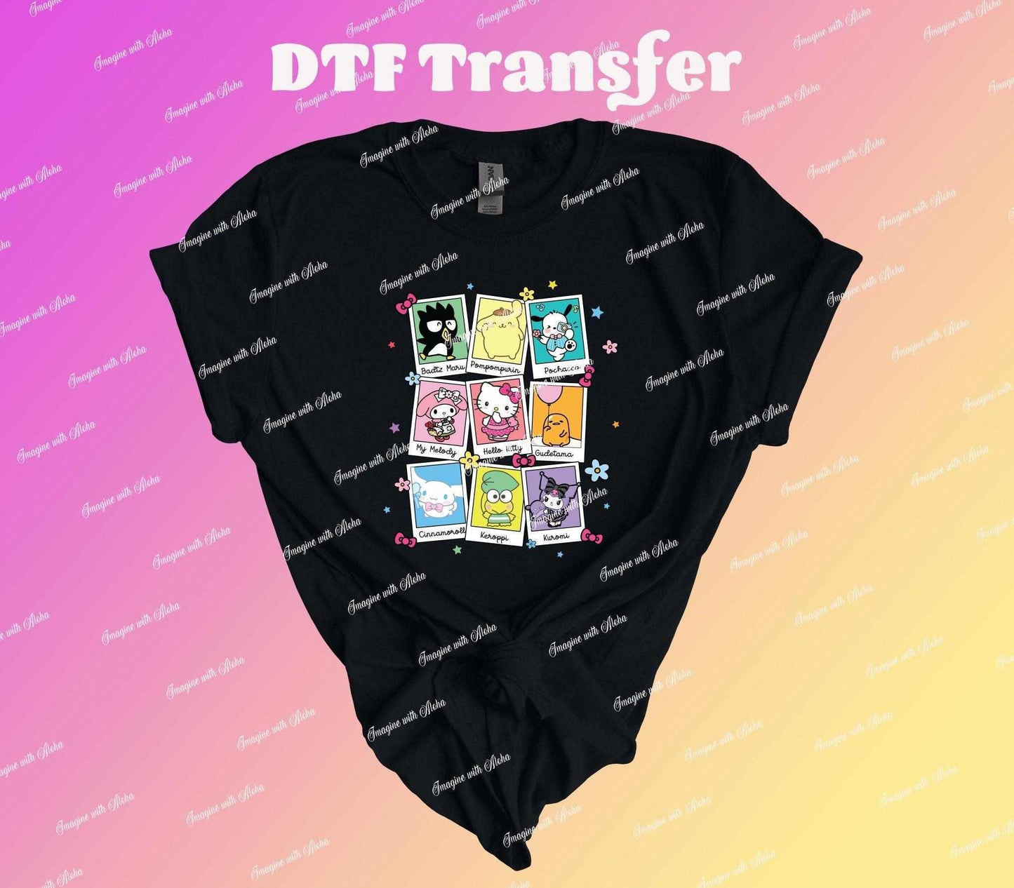 Cute Cat and Friends DTF Transfer - Imagine With Aloha