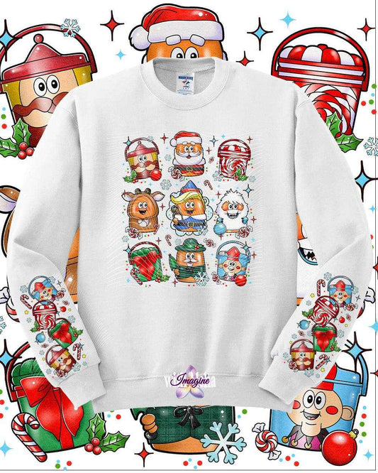 Festive Holiday Nuggets Crewneck Sweatshirt - Whimsical Winter Collection - Imagine With Aloha