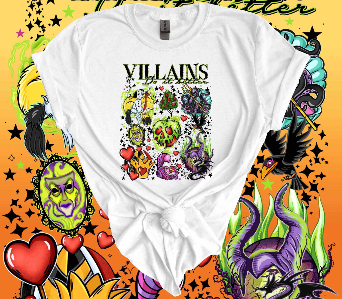 Halloween Villains Graphic Tee - Imagine With Aloha