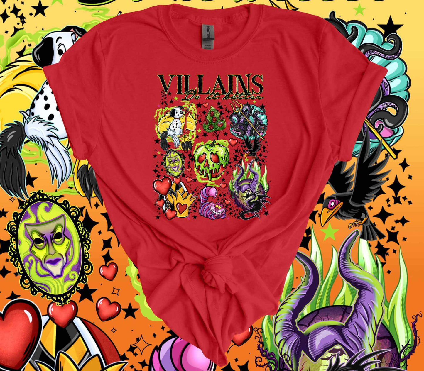 Halloween Villains Graphic Tee - Imagine With Aloha