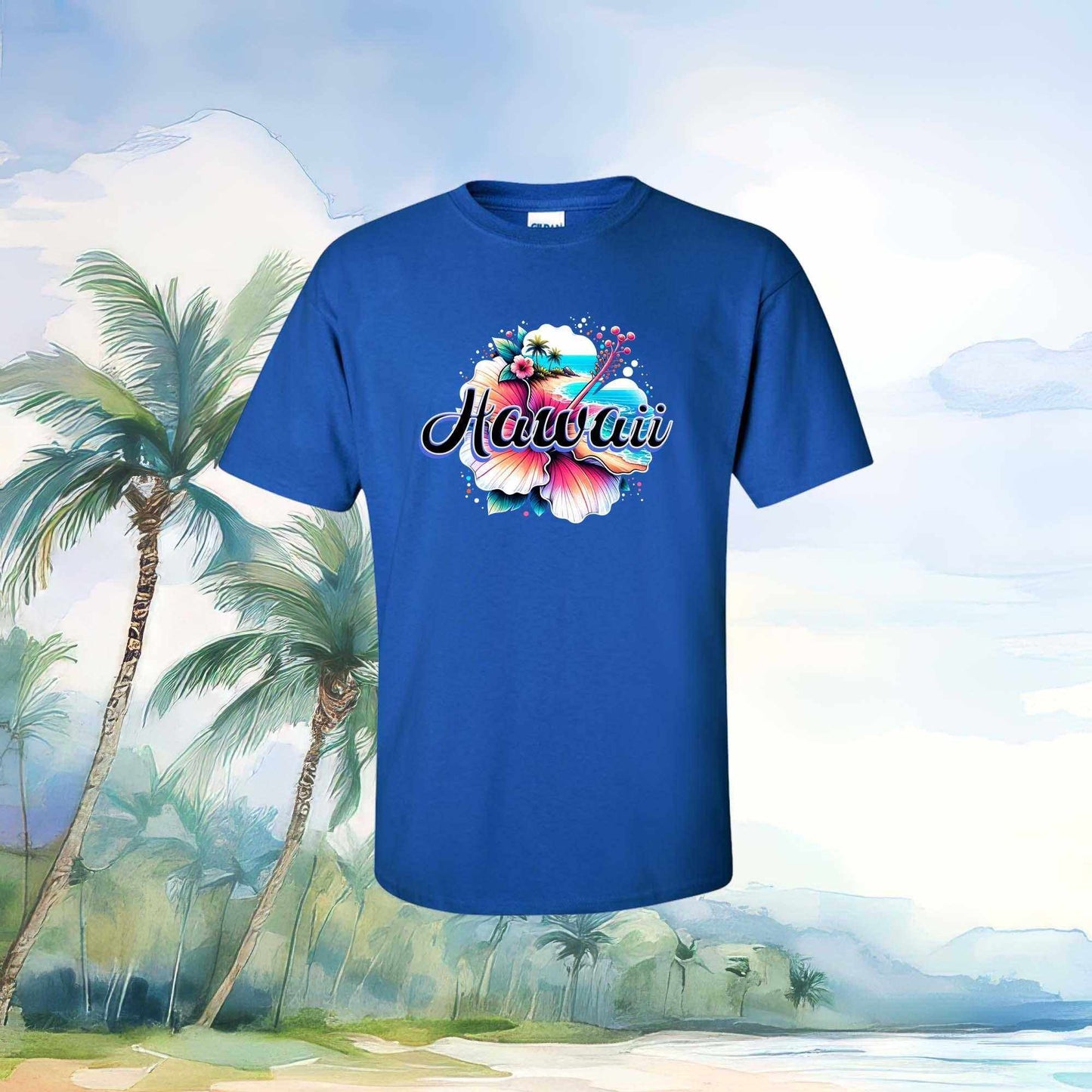 Hawaii Hibiscus T-shirt - Imagine With Aloha