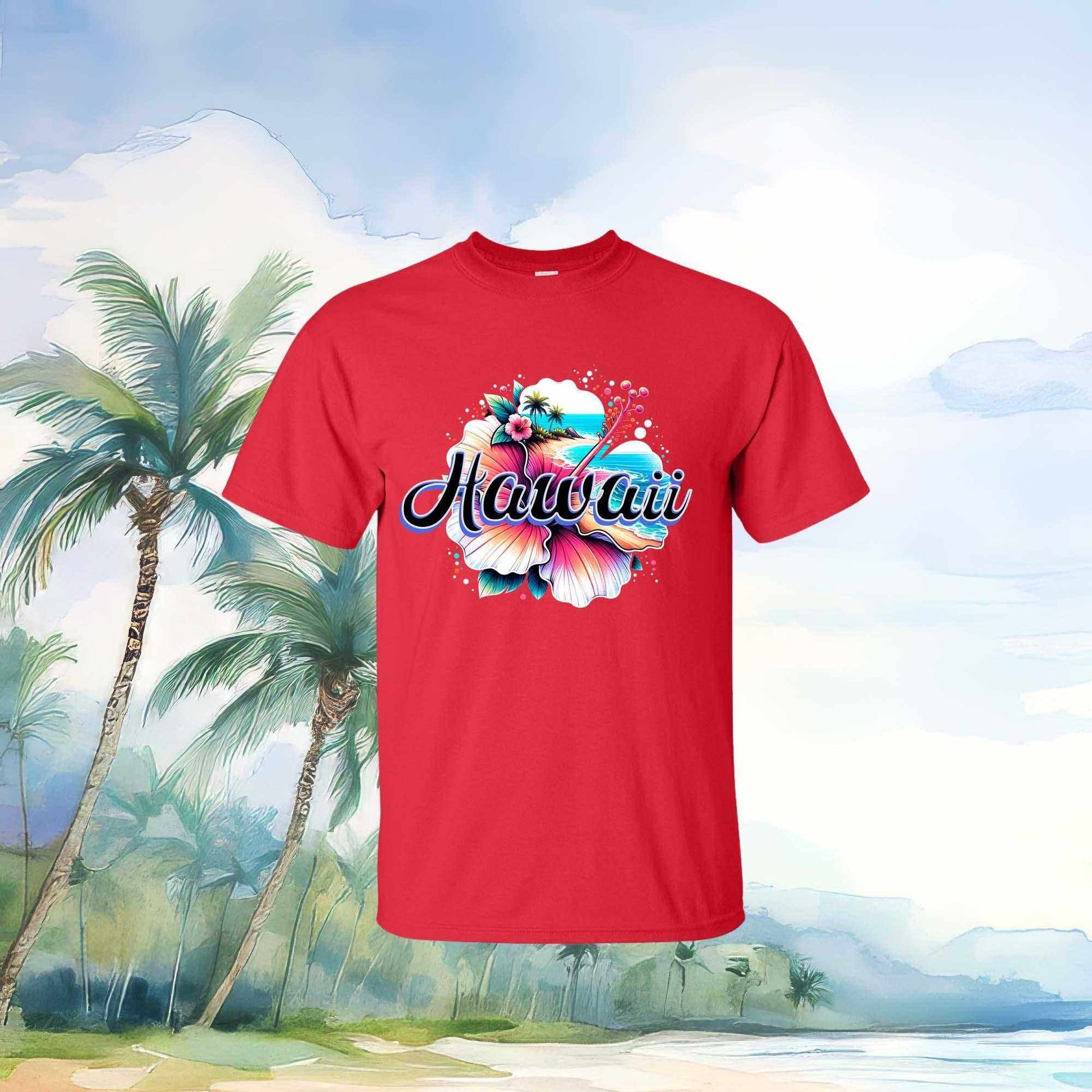 Hawaii Hibiscus T-shirt - Imagine With Aloha