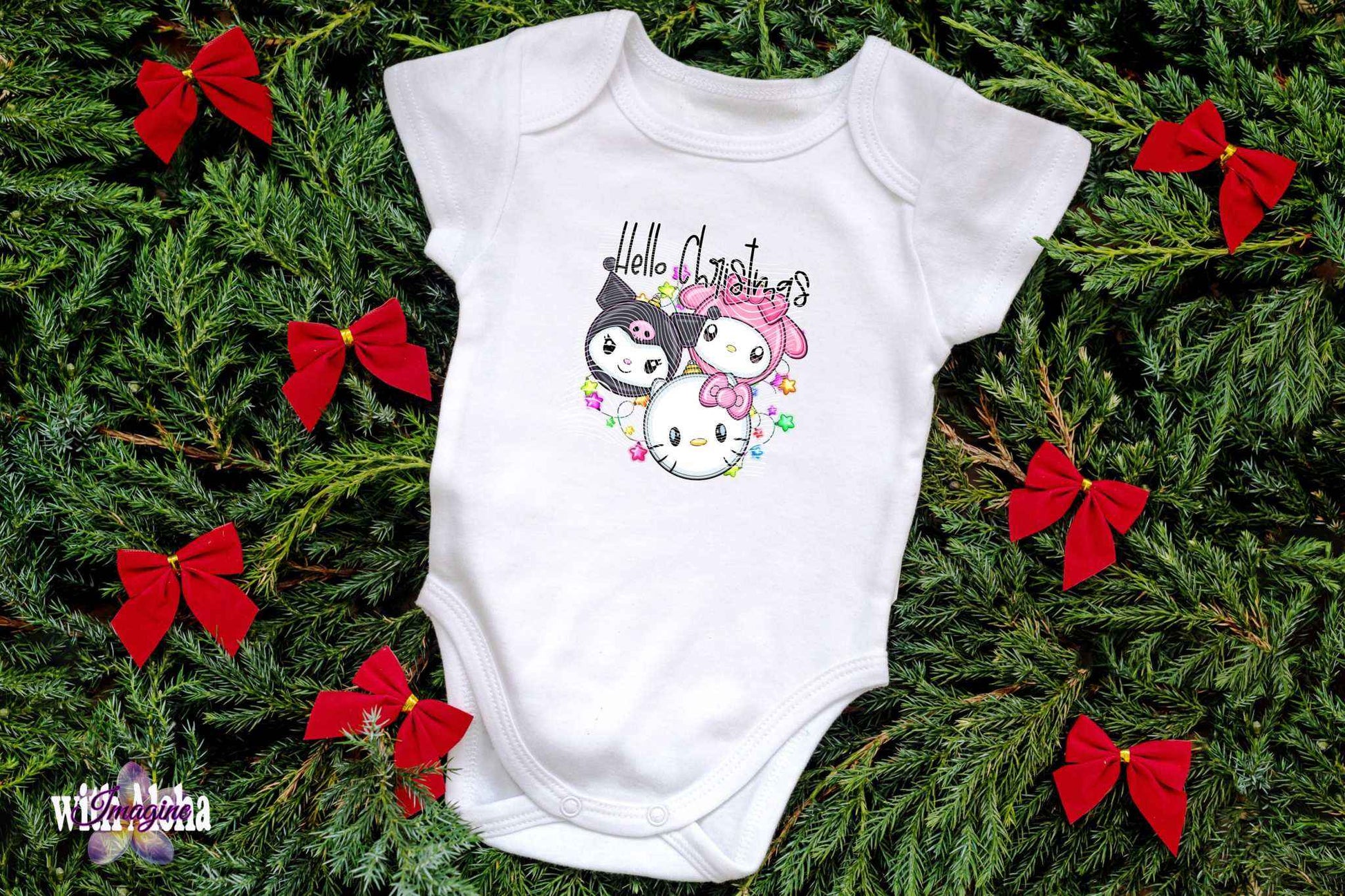 Hello Christmas Festive Tee – Holiday Cheer for All Ages - Imagine With Aloha