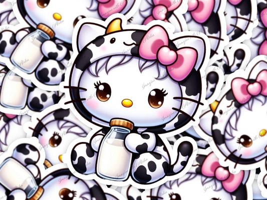 Hello Kitty Baby Cow Sticker - Imagine With Aloha