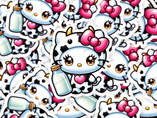 Hello Kitty Baby Cow Sticker - Imagine With Aloha