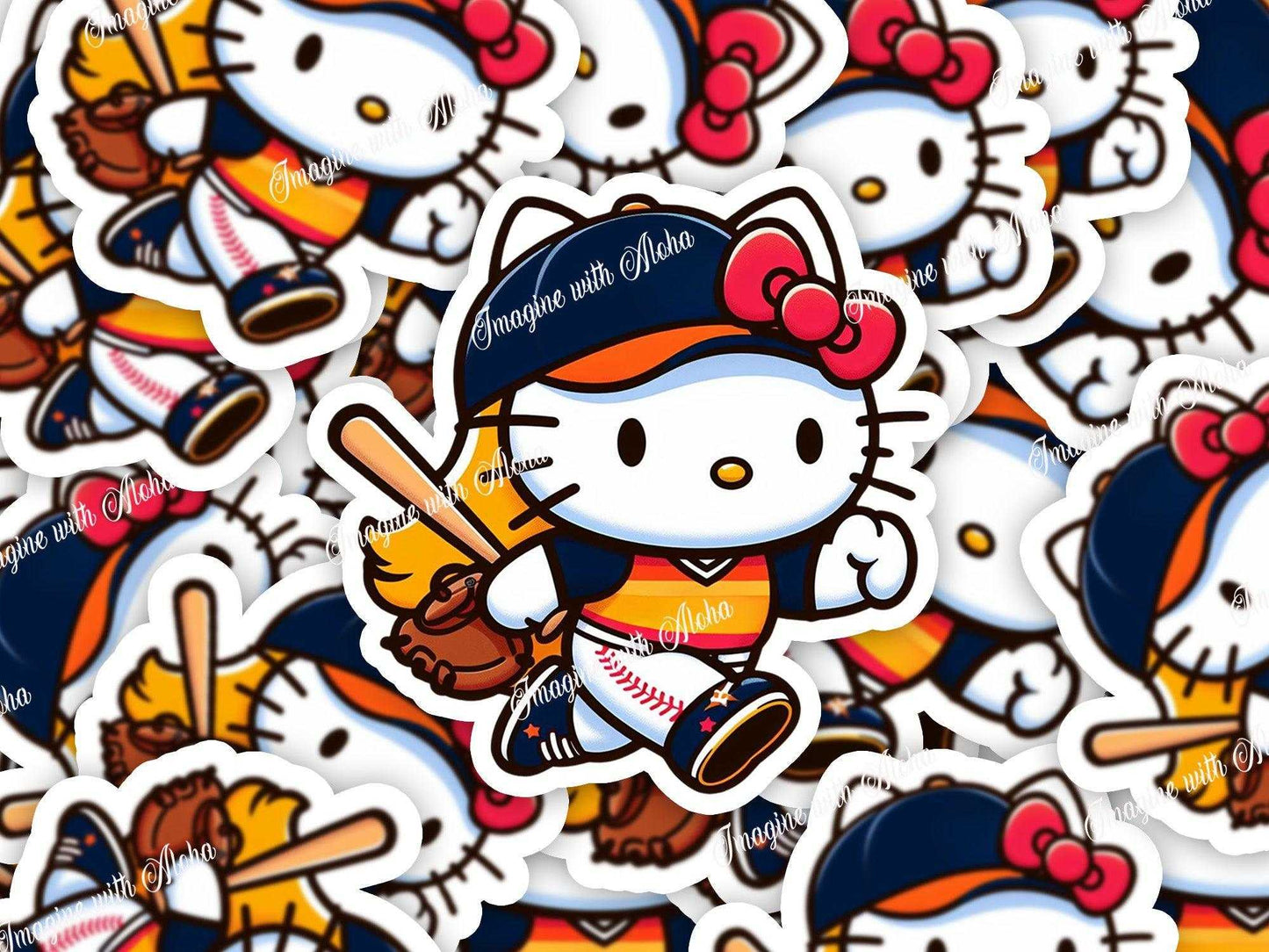 Hello Kitty Baseball Stickers | - Imagine With Aloha