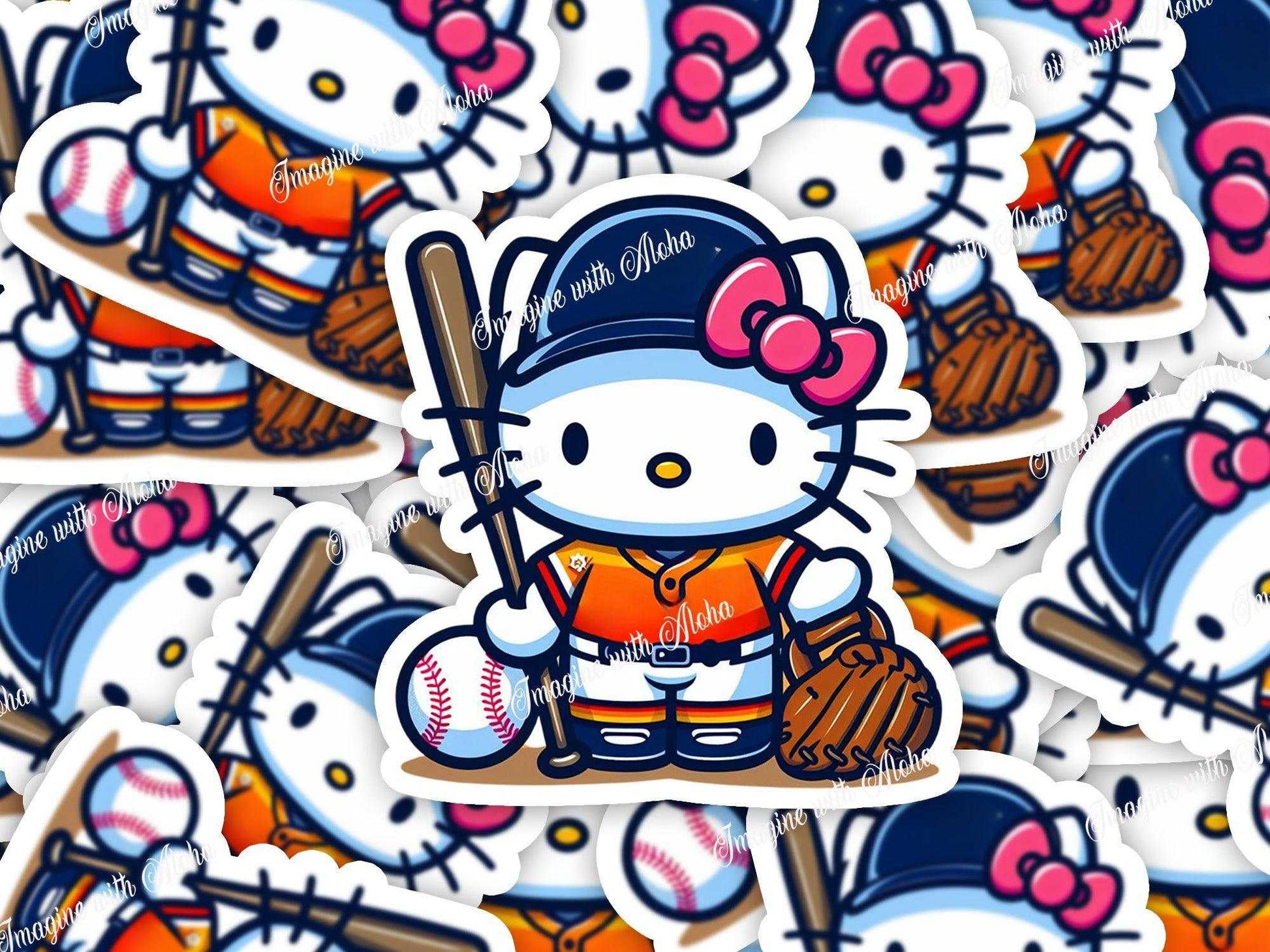 Hello Kitty Baseball Stickers | - Imagine With Aloha