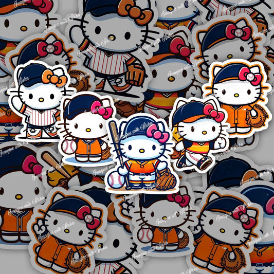 Hello Kitty Baseball Stickers | - Imagine With Aloha