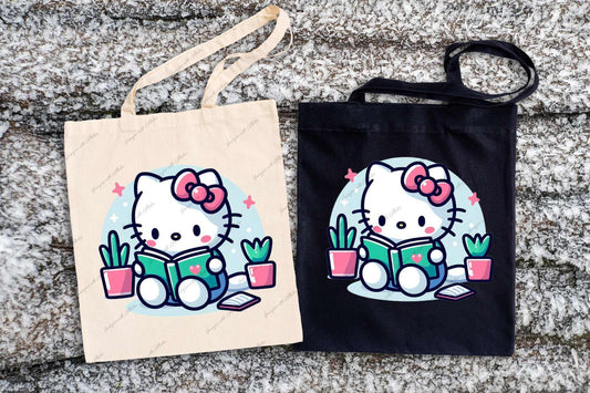 Hello Kitty Bookworm Tote Bag - Imagine With Aloha