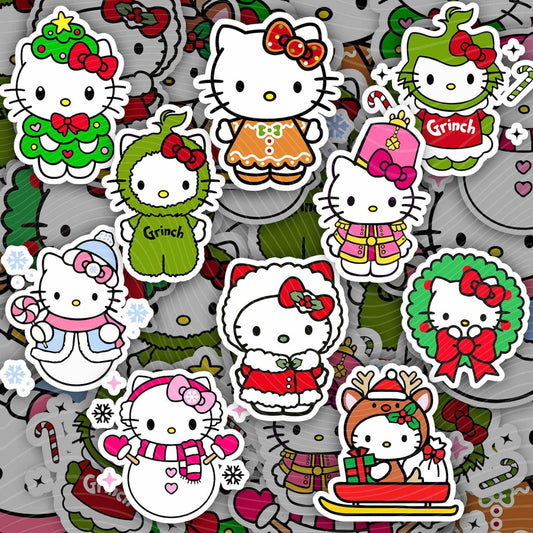 Hello Kitty Christmas Vinyl Sticker Bundle - Imagine With Aloha