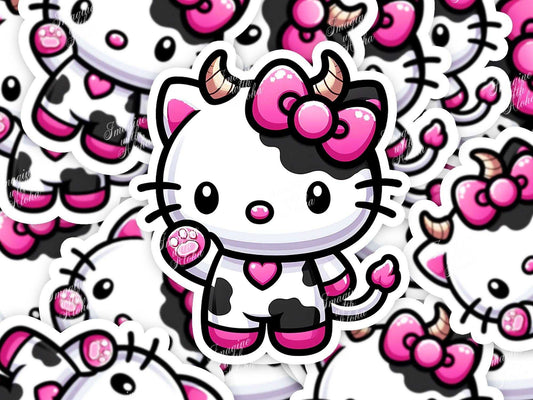 Hello Kitty Cow Sticker - Imagine With Aloha