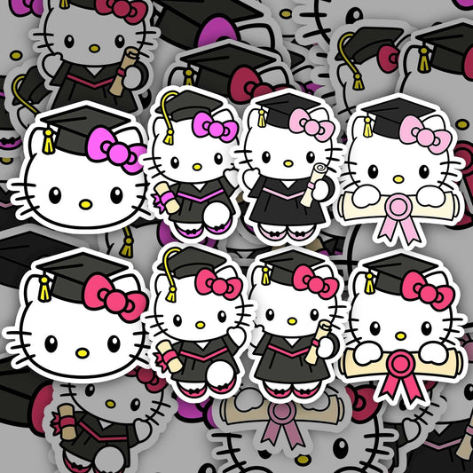 Hello Kitty Graduation Sticker Sheet - Imagine With Aloha