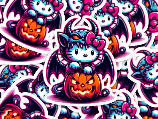 Hello Kitty Halloween Dragon Sticker - Imagine With Aloha