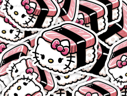 Hello Kitty Spam Musubi Sticker - Imagine With Aloha