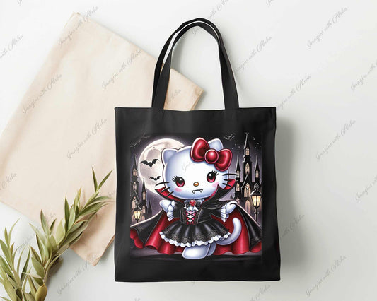 Hello Kitty Vampire Reusable Tote Bag - Imagine With Aloha