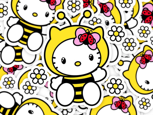 Honeybee Hello Kitty Sticker - Imagine With Aloha