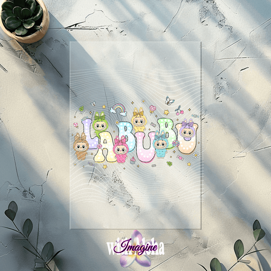 LABUBU Pastel Characters – Cute DTF Transfer - Imagine With Aloha