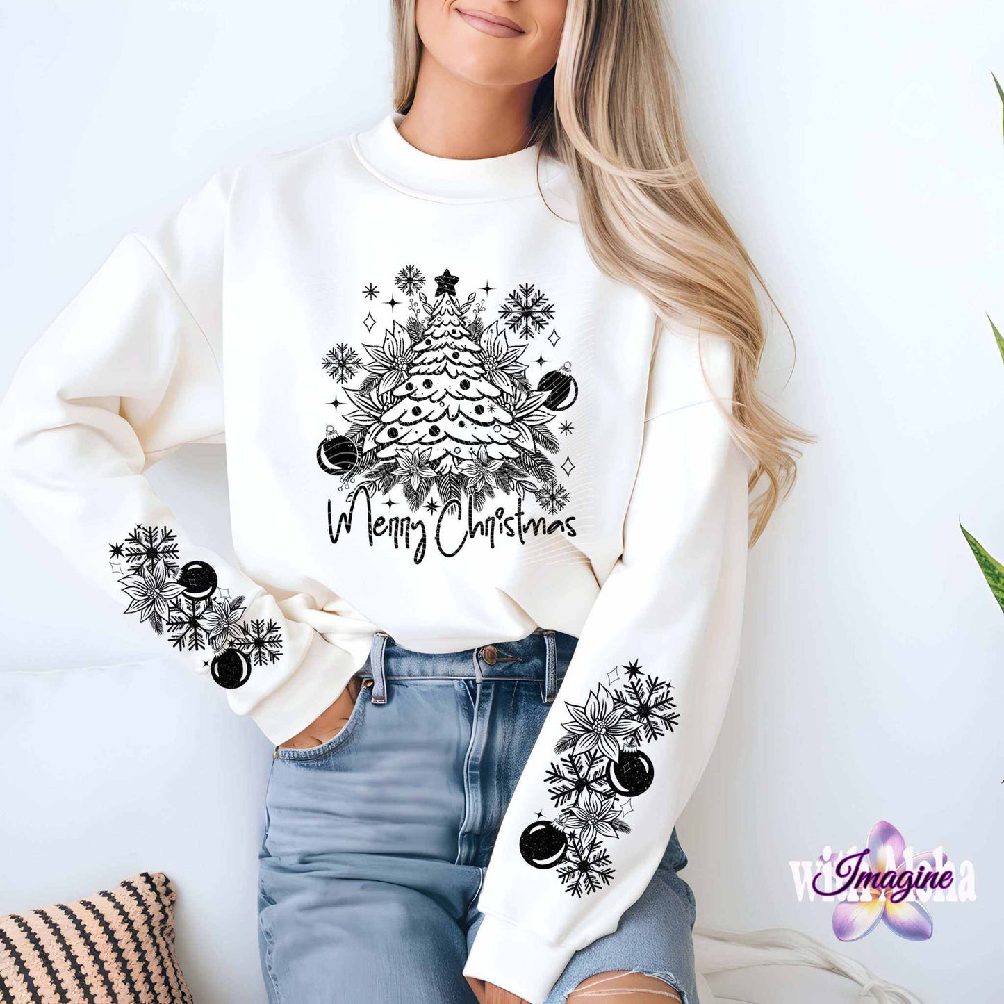 Merry Christmas Long Sleeve Shirt - Imagine With Aloha