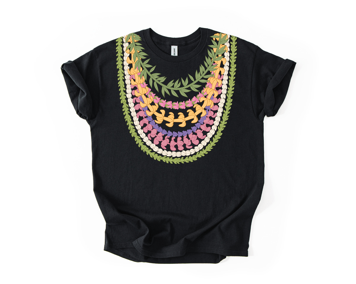 Multi - strand lei t-shirt - Imagine With Aloha