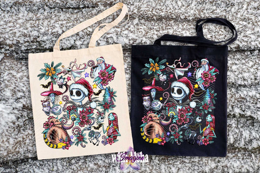 Nightmare Before Christmas Jack Skellington Tote Bag – Perfect for Halloween & Holiday Season - Imagine With Aloha