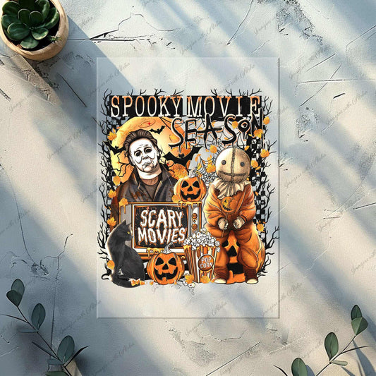 Scary Movie Season Halloween Ready to Press Heat Transfer, DTF Transfer - Imagine With Aloha