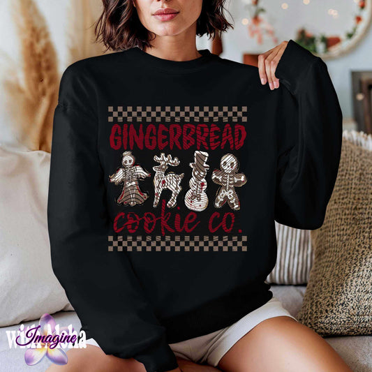 Spooky Gingerbread Cookie Co. Skeleton Christmas Cookie Art – Halloween-Themed Holiday Apparel - Imagine With Aloha