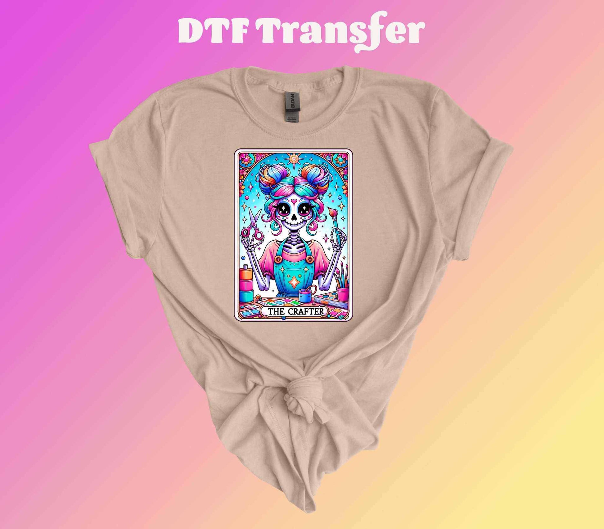 The Crafter Tarot Card DTF Transfer - Imagine With Aloha