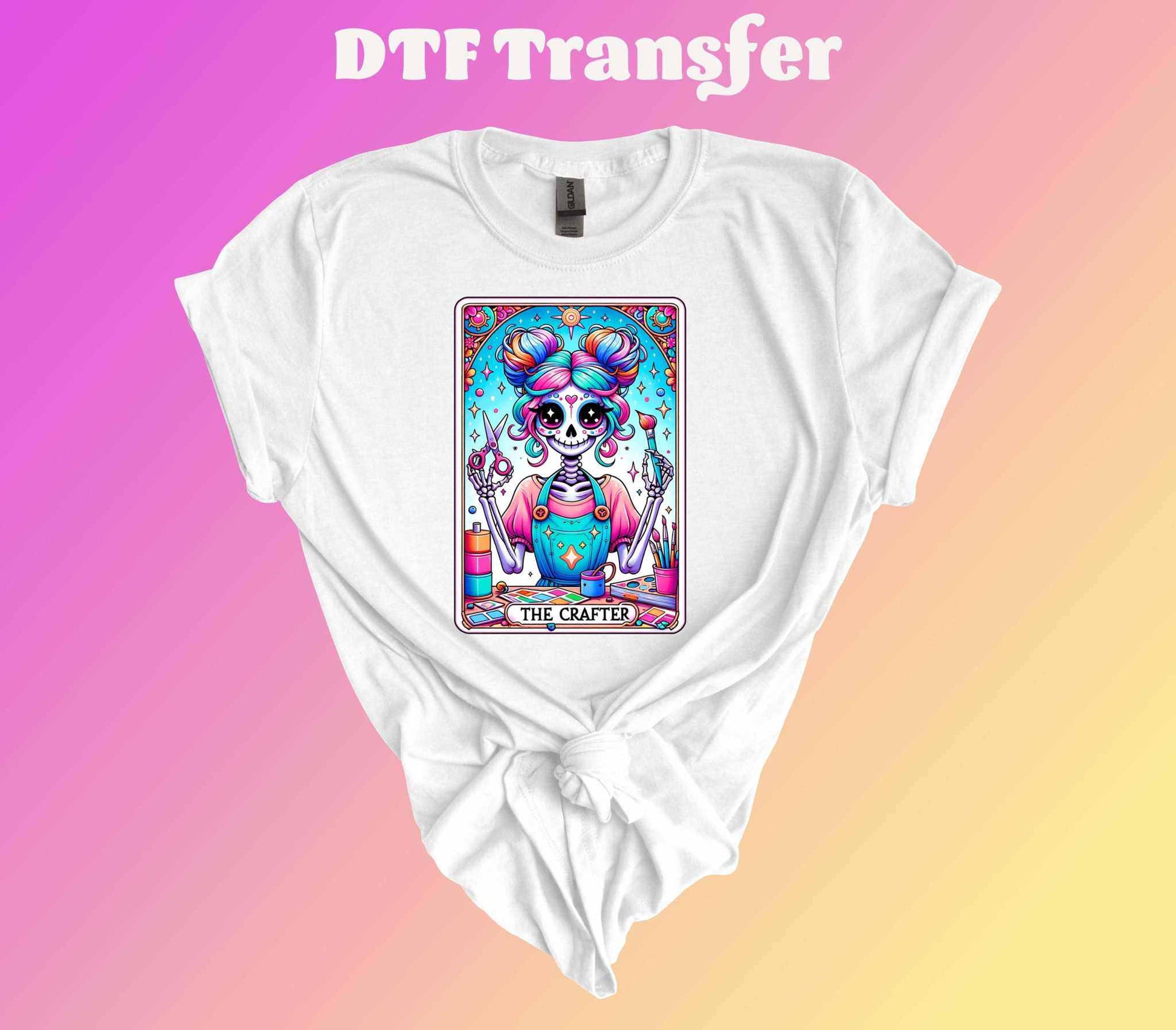 The Crafter Tarot Card DTF Transfer - Imagine With Aloha