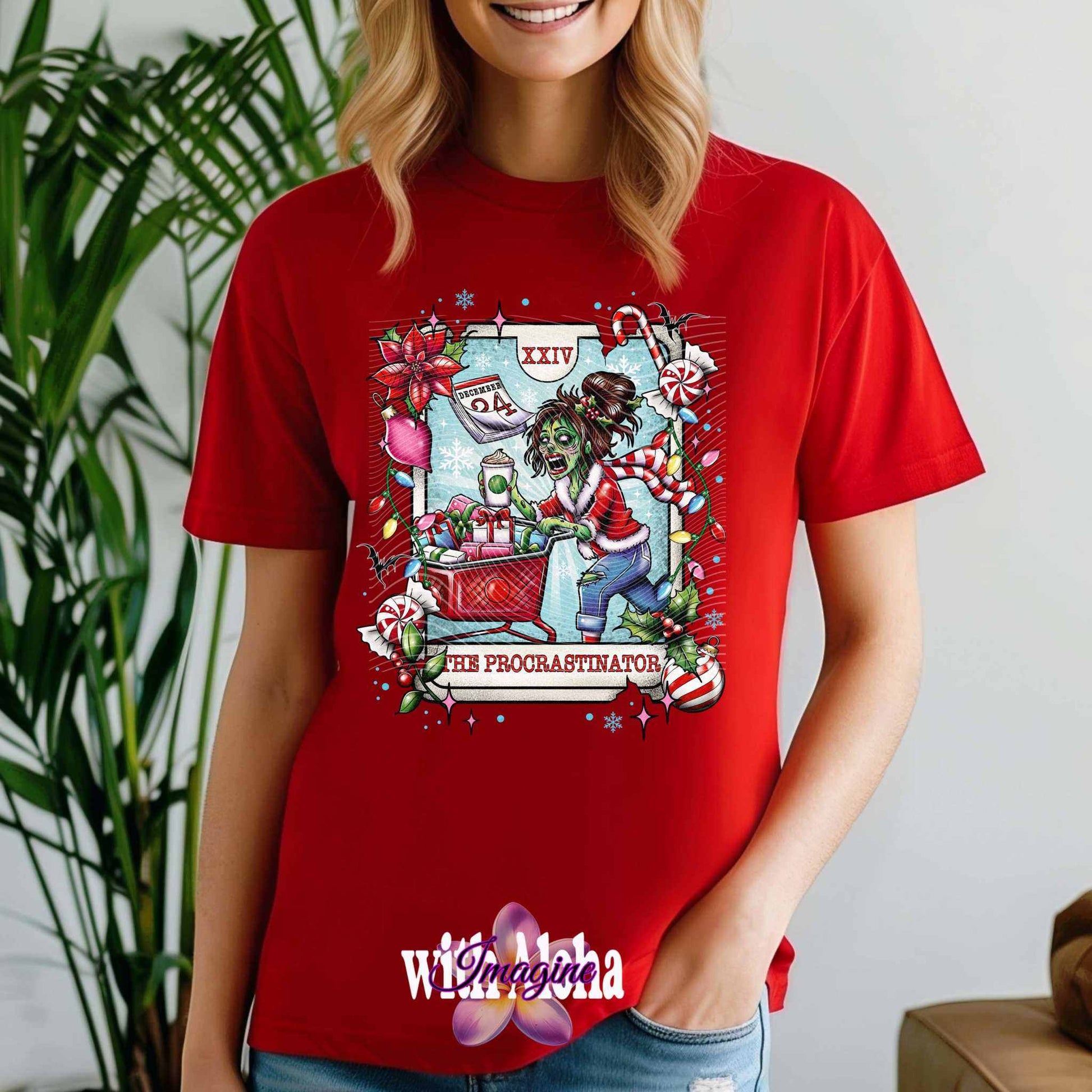 "The Procrastinator" Christmas T-Shirt - Imagine With Aloha